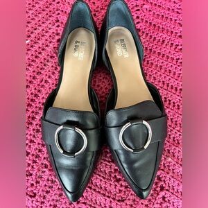 Bleecker and Bond size 7.5 Gloria pointed toe slip on leather flat.